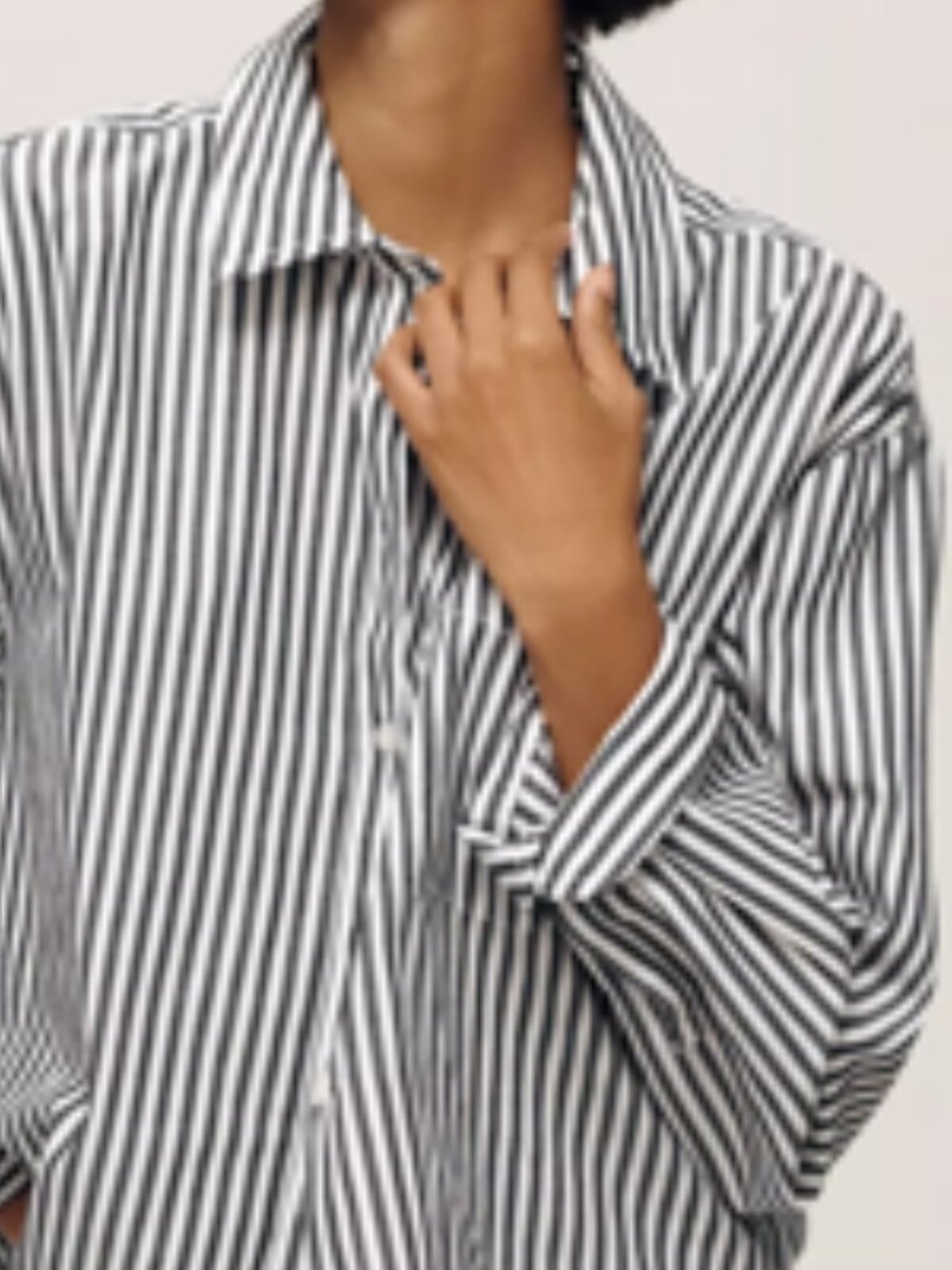 NWT Shrunken Bennett Button Down Shirt By Maeve - Picture 13 of 15